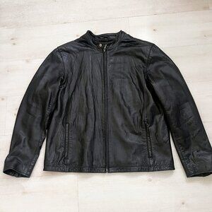 Merona Men's Soft Leather Jacket Size Large